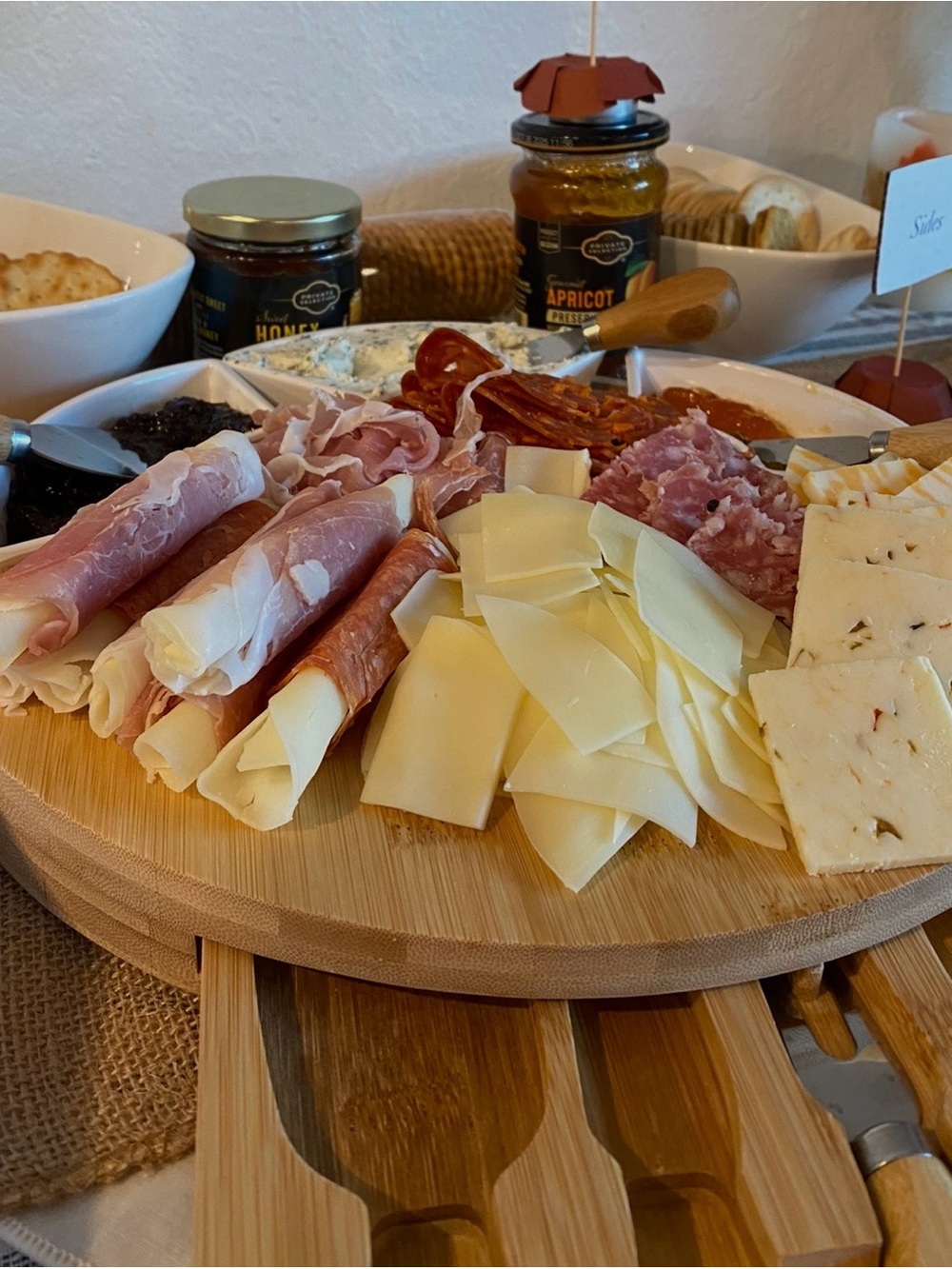 Bamboo Cheese & Charcuterie Serving Board - Natural Wood